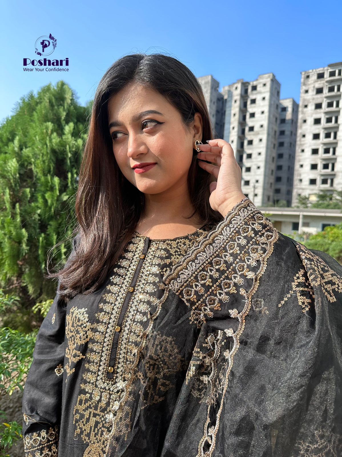 Dilli boutique 2pc rose designe